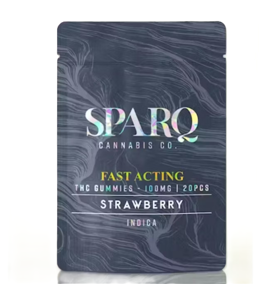 Photograph of product: Strawberry | 5mg Gummies 20Pk | SparQ