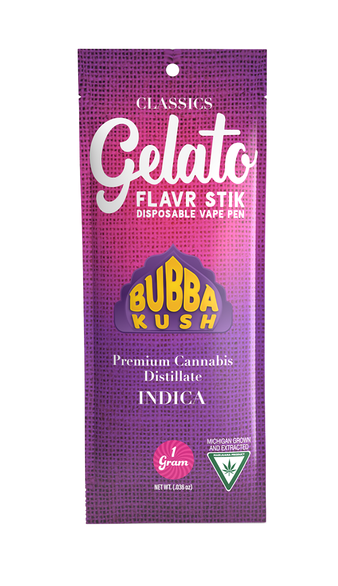 Photograph of product: AU Gelato: Bubba Kush Disposable