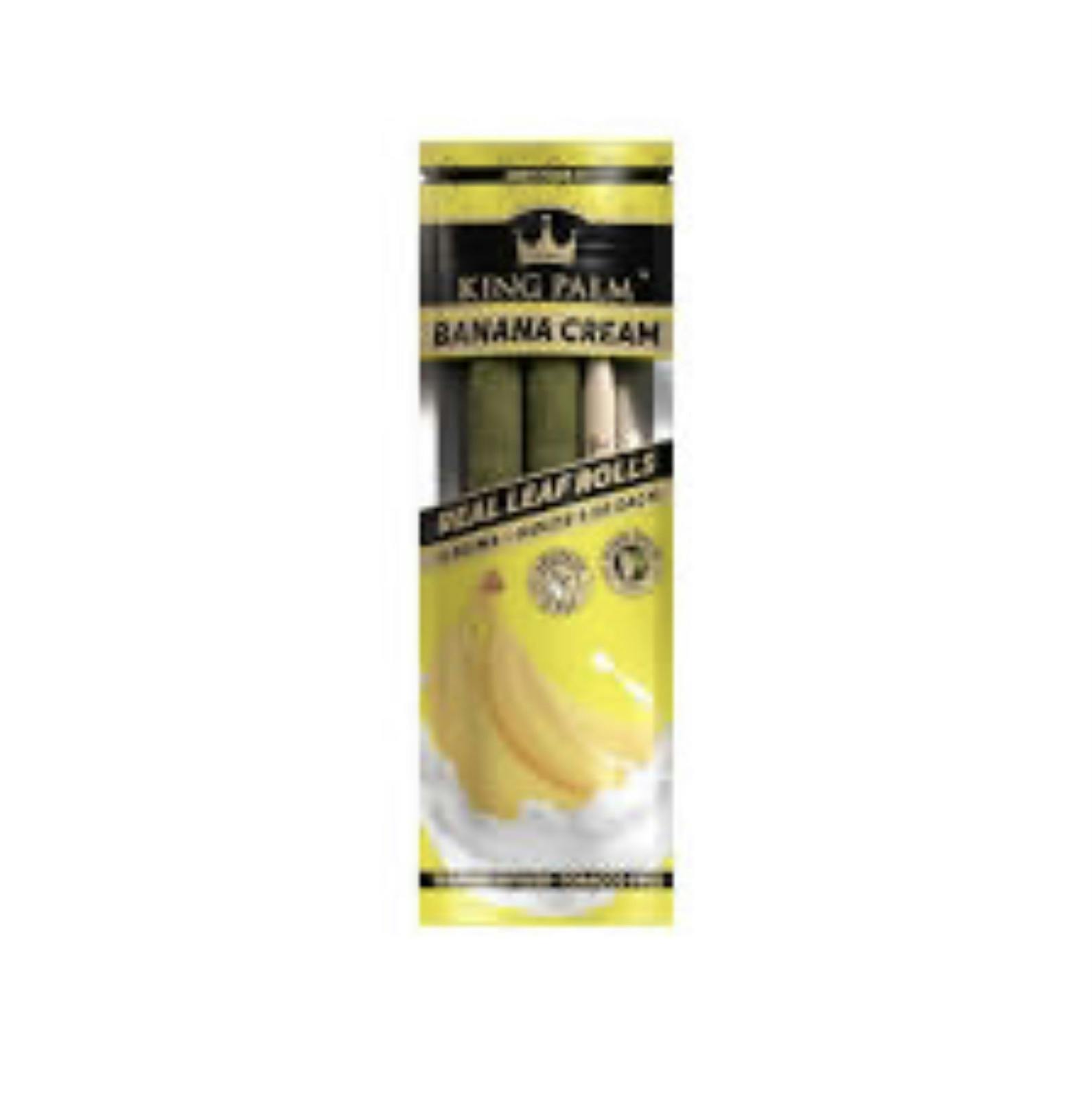 Photograph of product: King Palm - Banana Cream - Slim 2pk [ALL TAXES INCLUDED]