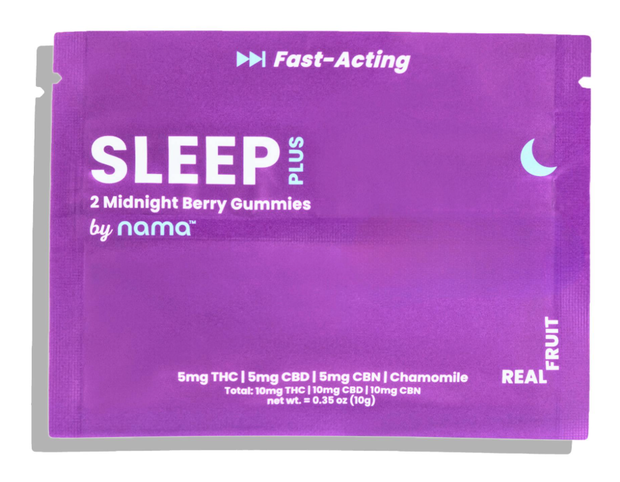 Photograph of product: Nama- Sleep Plus Gummies- 10mg 2pk