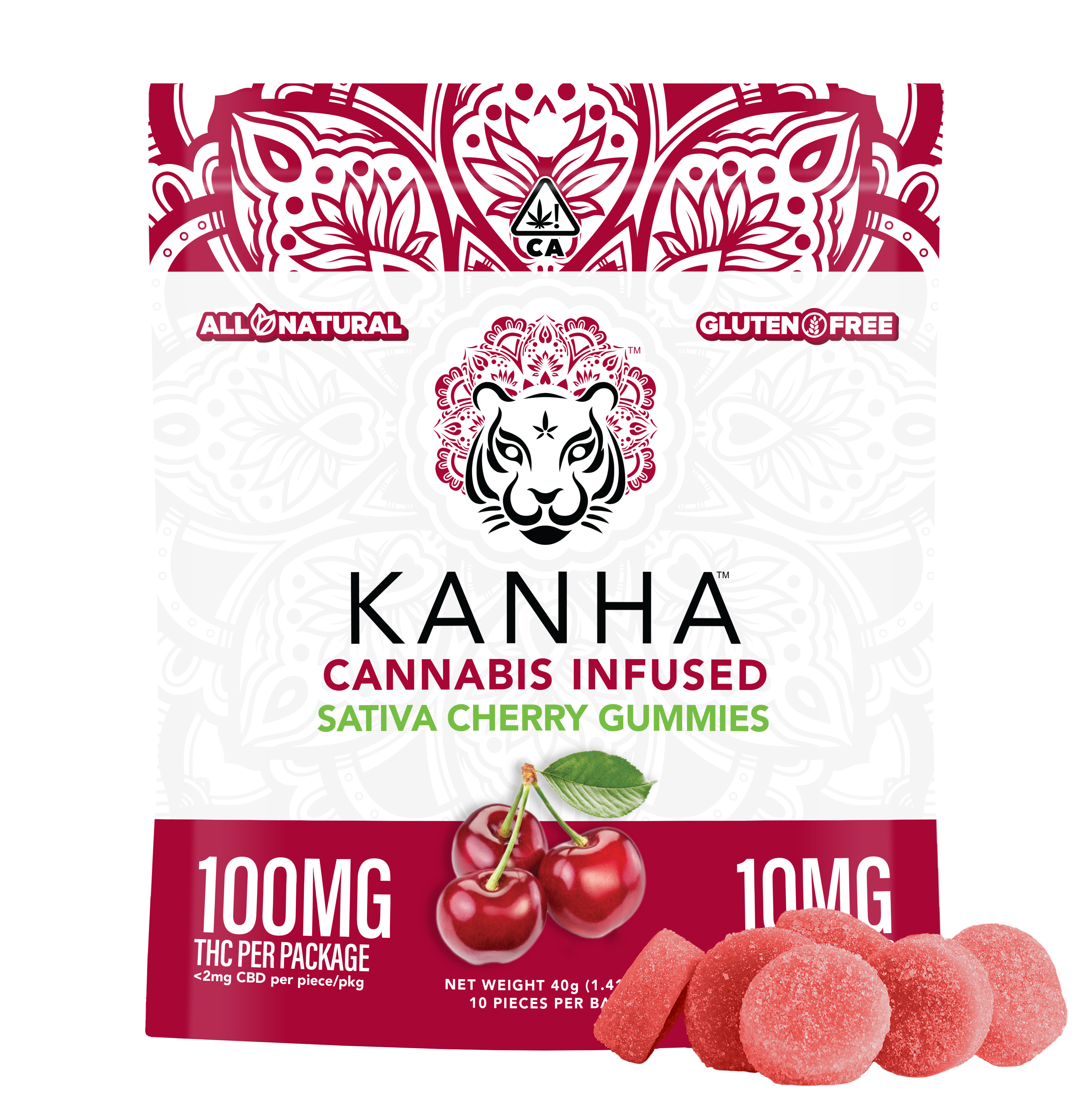 Photograph of product: Cherry [S] | 10PK Gummy | Kanha