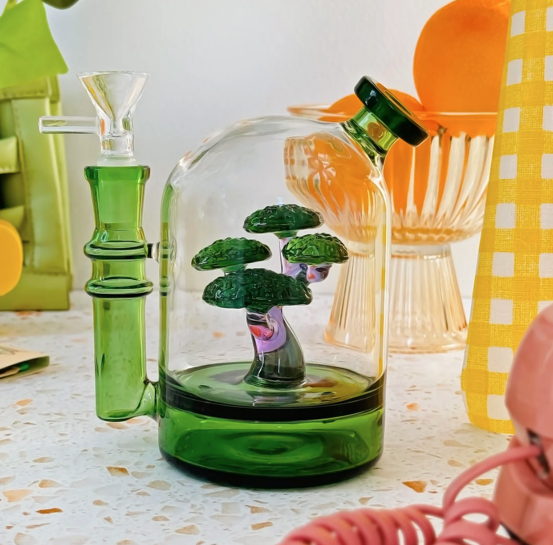 Photograph of product: Burning Love | Bonsai Cloche Bong