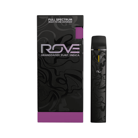 Photograph of product: Rove Live Resin AIO Vape Granddaddy Purp 1g - 