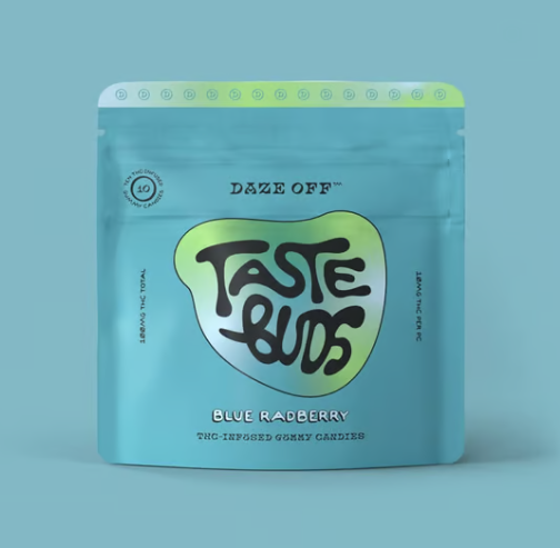 Photograph of product: Taste Buds | Blue Radberry Gummies | 100mg