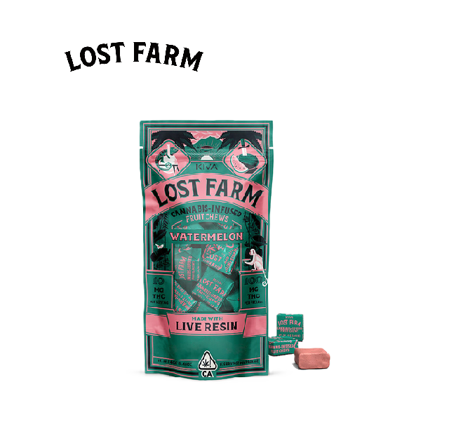 Photograph of product: WATERMELON GELATO 100MG LIVE RESIN 10 PACK FRUIT CHEWS