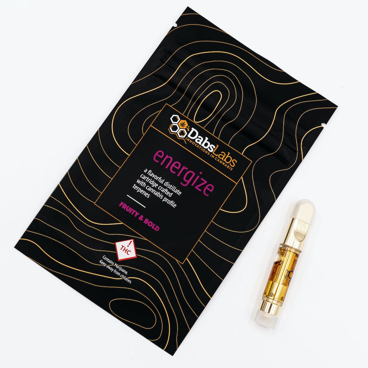 Photograph of product: ENERGIZE - 1000 MG - Distillate Cartridge - Rec