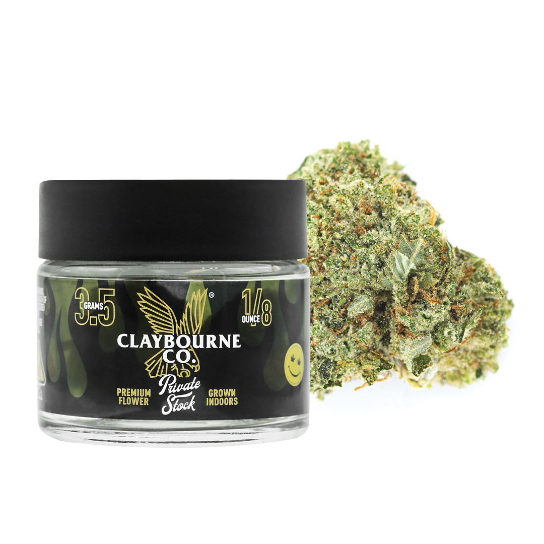 Photograph of product: Claybourne Co. - Cherry Hearts (Hybrid) Gold Cuts Flower 3.5g