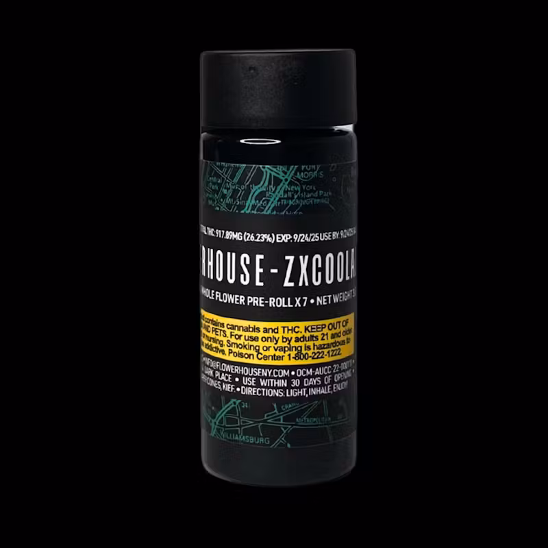 Photograph of product: ZX Coolada - FlowerHouse-Infused Preroll 7 Pack