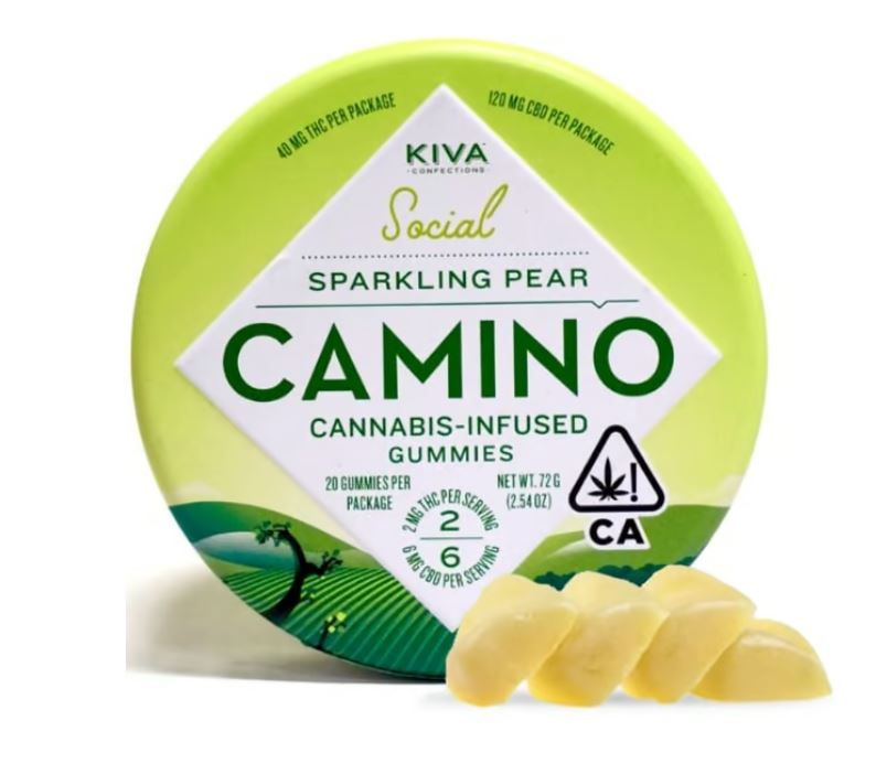 Photograph of product: Camino: Sparkling Pear 2:6 (THC:CBD) | 40mg THC | 20pk