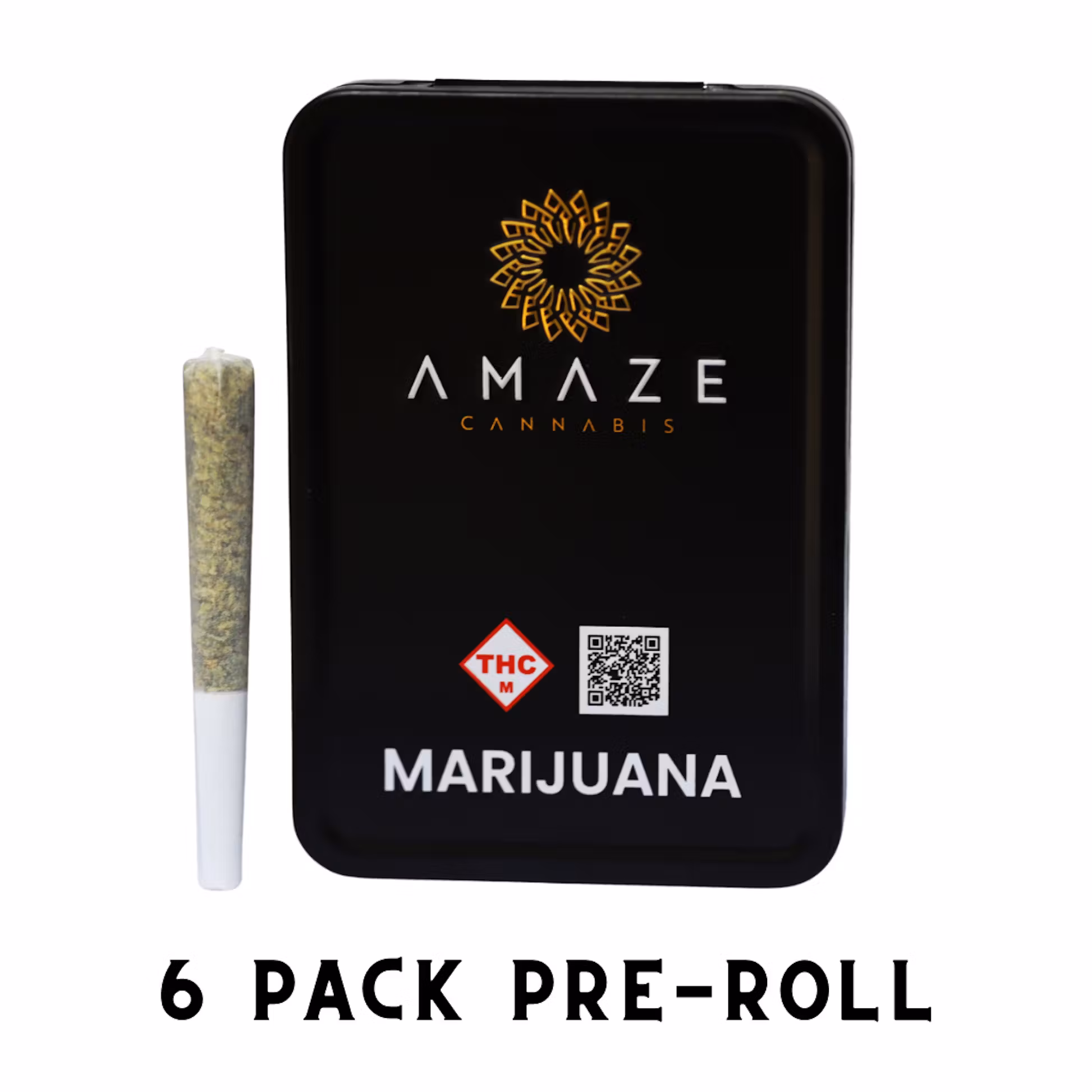 Photograph of product: Amaze Monster Blend Rosin Infused 6pk .5g Prerolls (3g)