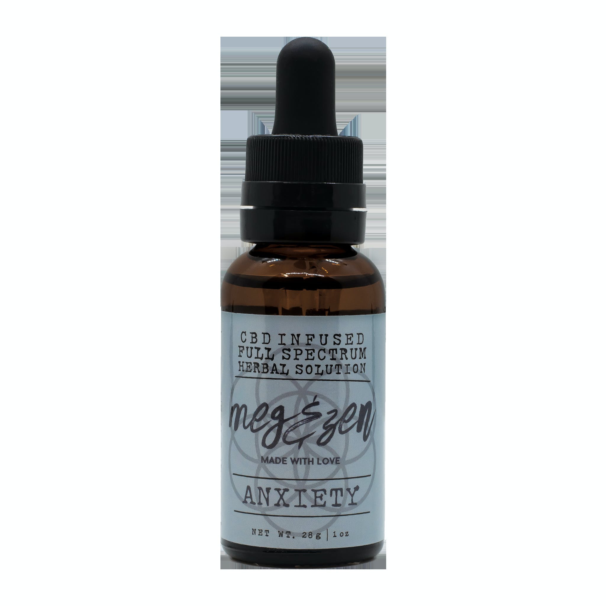 Photograph of product: Meg & Zen| Anxiety Herbal Solution| 30mL