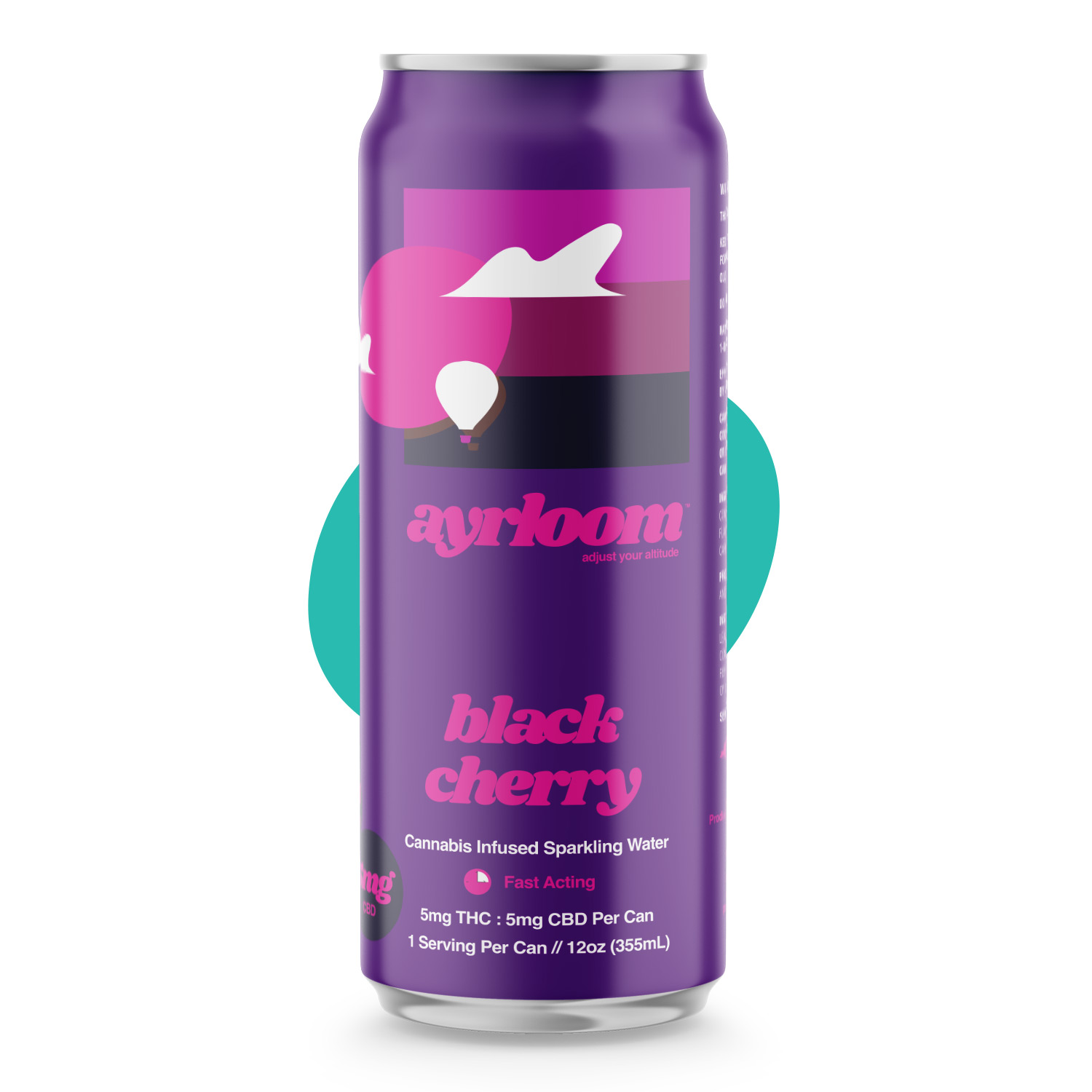 Photograph of Product: Ayrloom | Black Cherry | 1:1 | 5MG THC : 5MG CBD | Singles