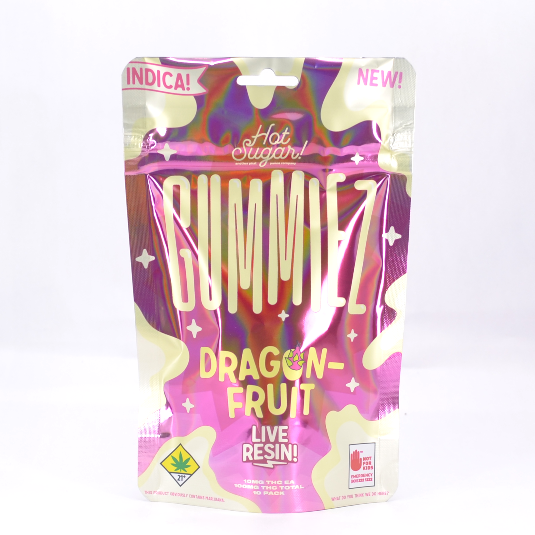 Photograph of product: Dragon Fruit Live Resin Gummiez - Oui'd | 10pk | (100mg)