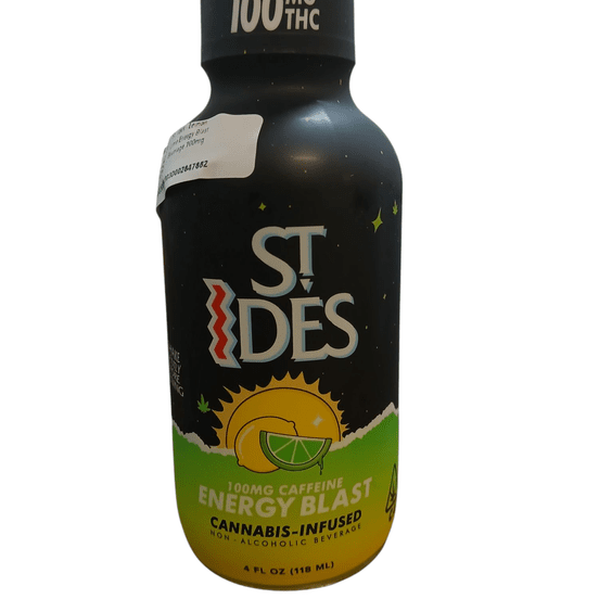Photograph of product: St. Ides - Lemon Lime Energy Blast Beverage 100mg - 