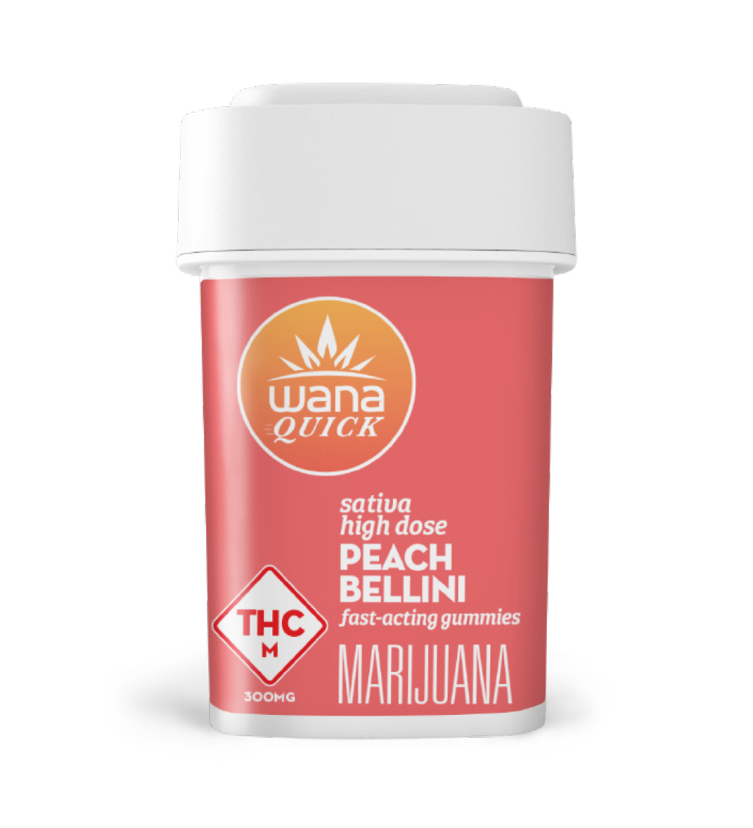 Photograph of product: Peach Bellini (S) - Wana - 300mg Gummies