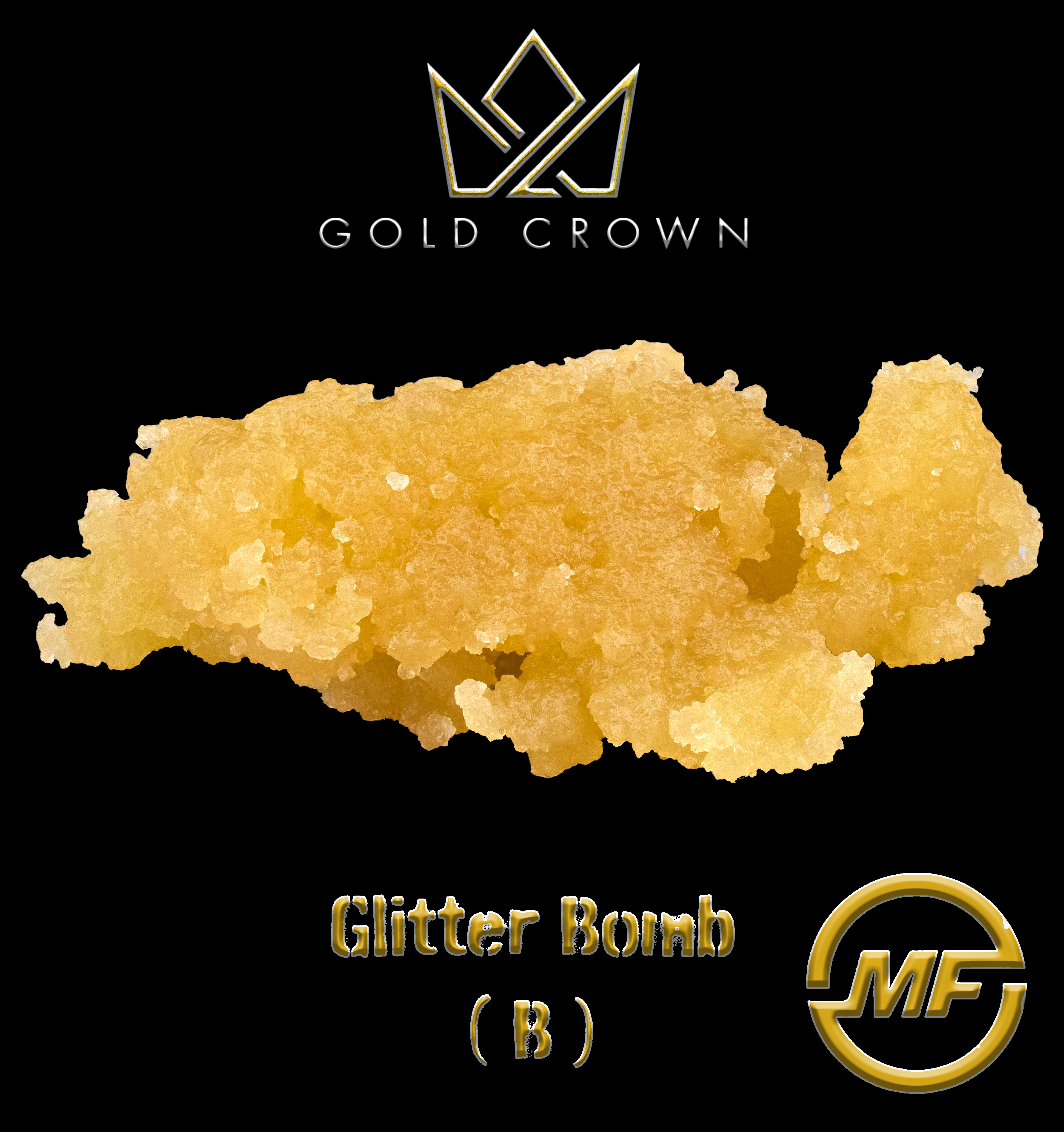 Photograph of product: Gold Crown x Grown Rogue | Glitter Bomb | Sugar | 1g