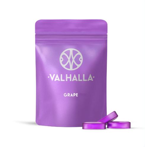 Photograph of product: Valhalla: Grape | RSO Soft Lozenges | 100mg TH-oui | 10pk