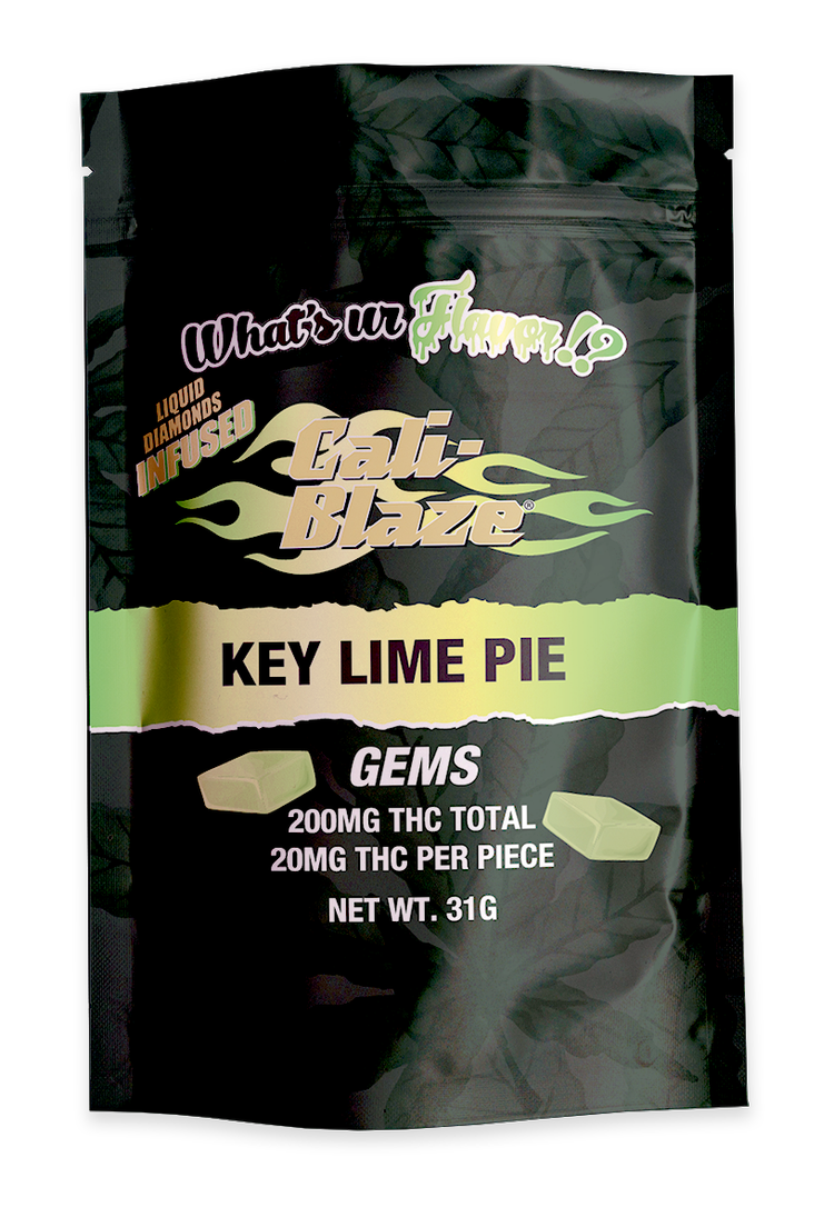 Photograph of product: Cali Blaze | Key Lime Pie | 200mg Gummies
