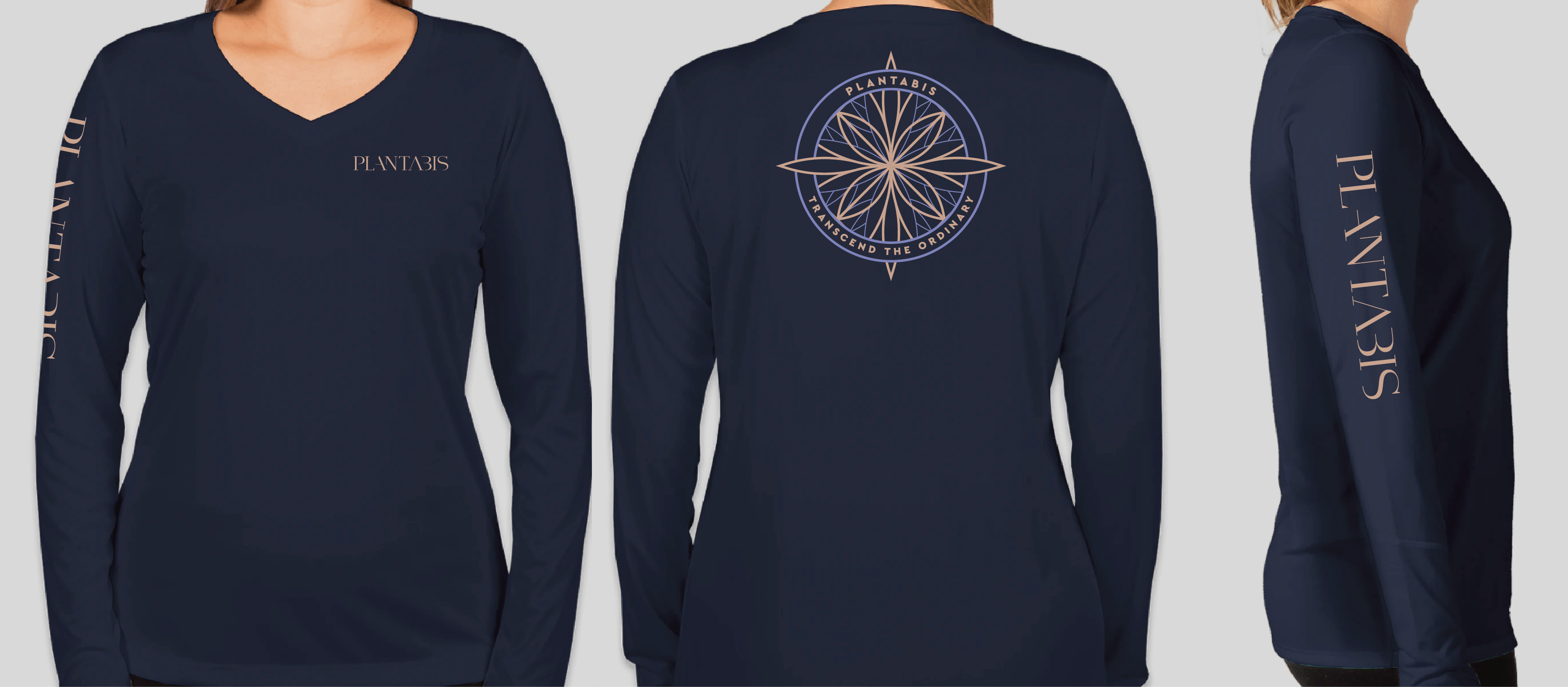 Photograph of product: Womens Sport-Tek Competitor Long Sleeve Performance Shirt, Navy S