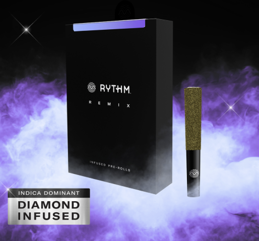 Photograph of product: Blueberry Kush [Five 0.5g Infused pre rolls] || Rythm