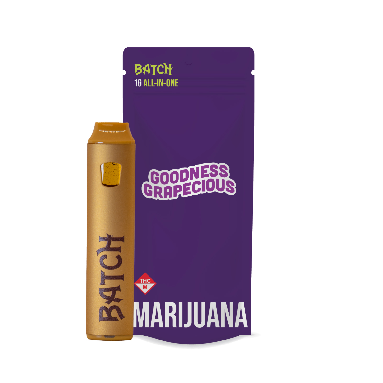 Photograph of product: Batch Goodness Grapecious Disposable Vape (2g)