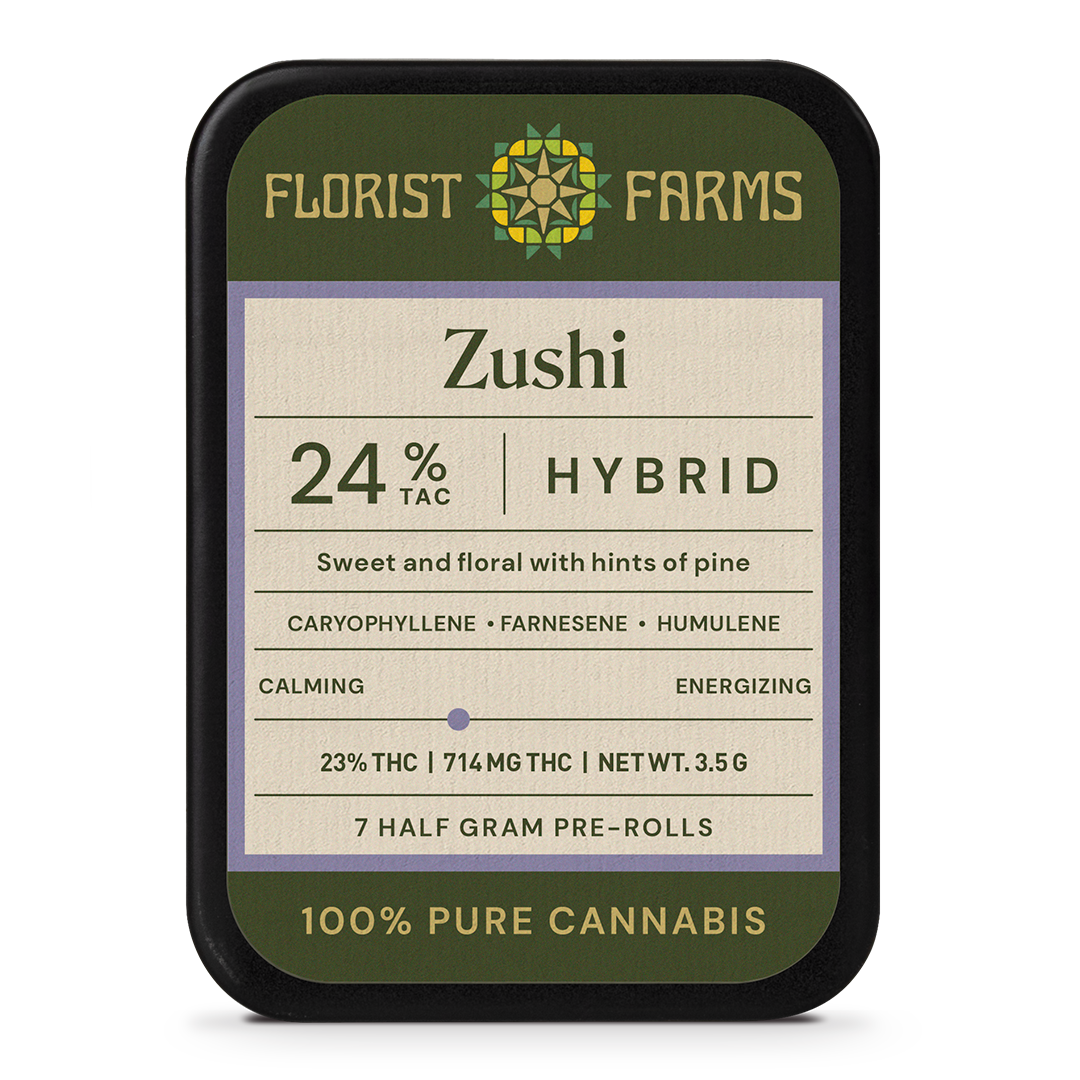 Photograph of product: Florist Farms - Zushi Pre Rolls - 7PK