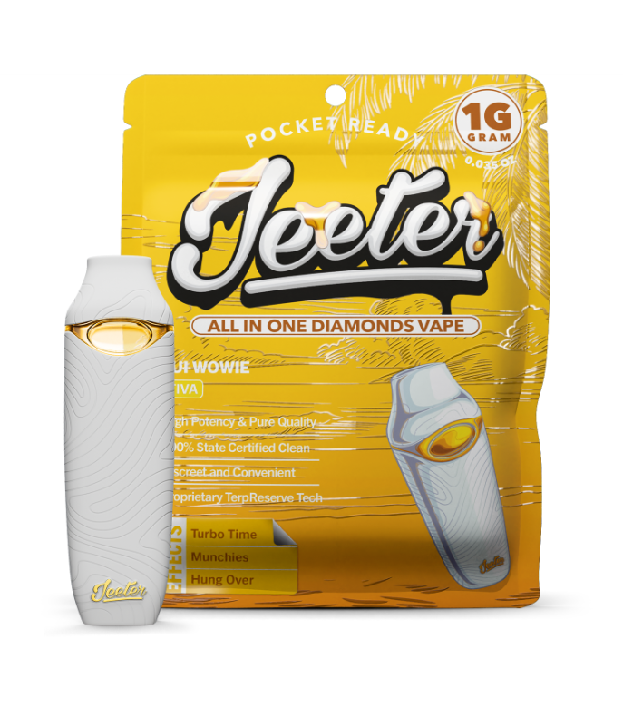 Photograph of product: Jeeter Maui Wowie (S) All-In-One Disposable Live Diamond Resin Vape 1g