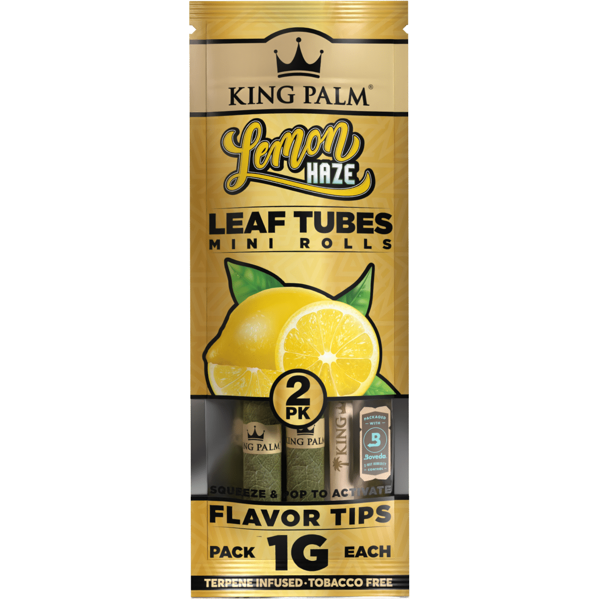 Photograph of product: King Palm- 2 Mini Rolls: Lemon Haze