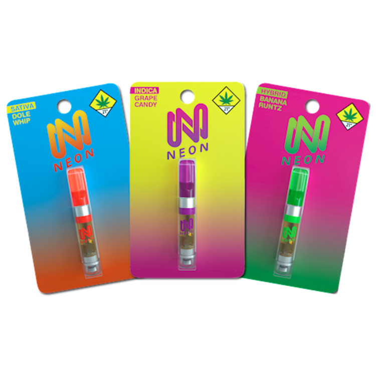 Photograph of product: Neon: Grape Candy - Distillate Cartridge