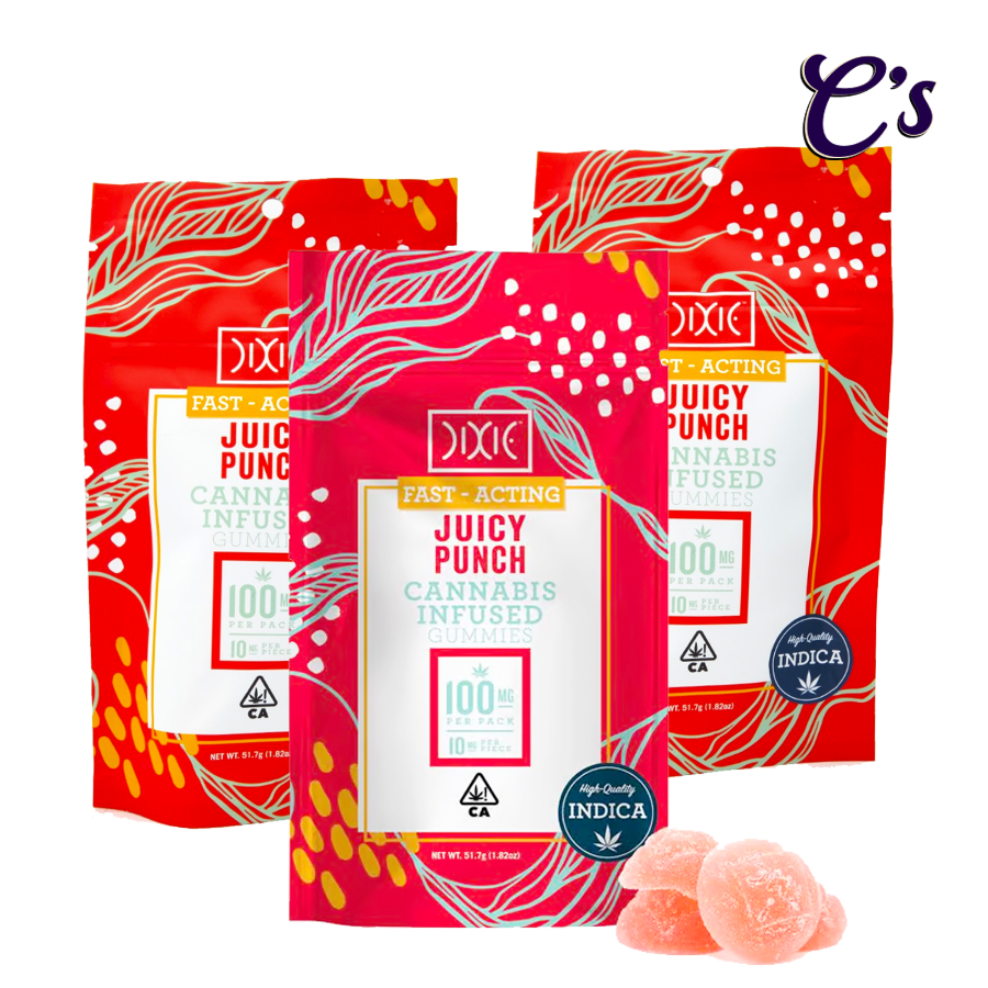 Photograph of product: Dixie | Fast Acting (I) Juicy Punch 100mg