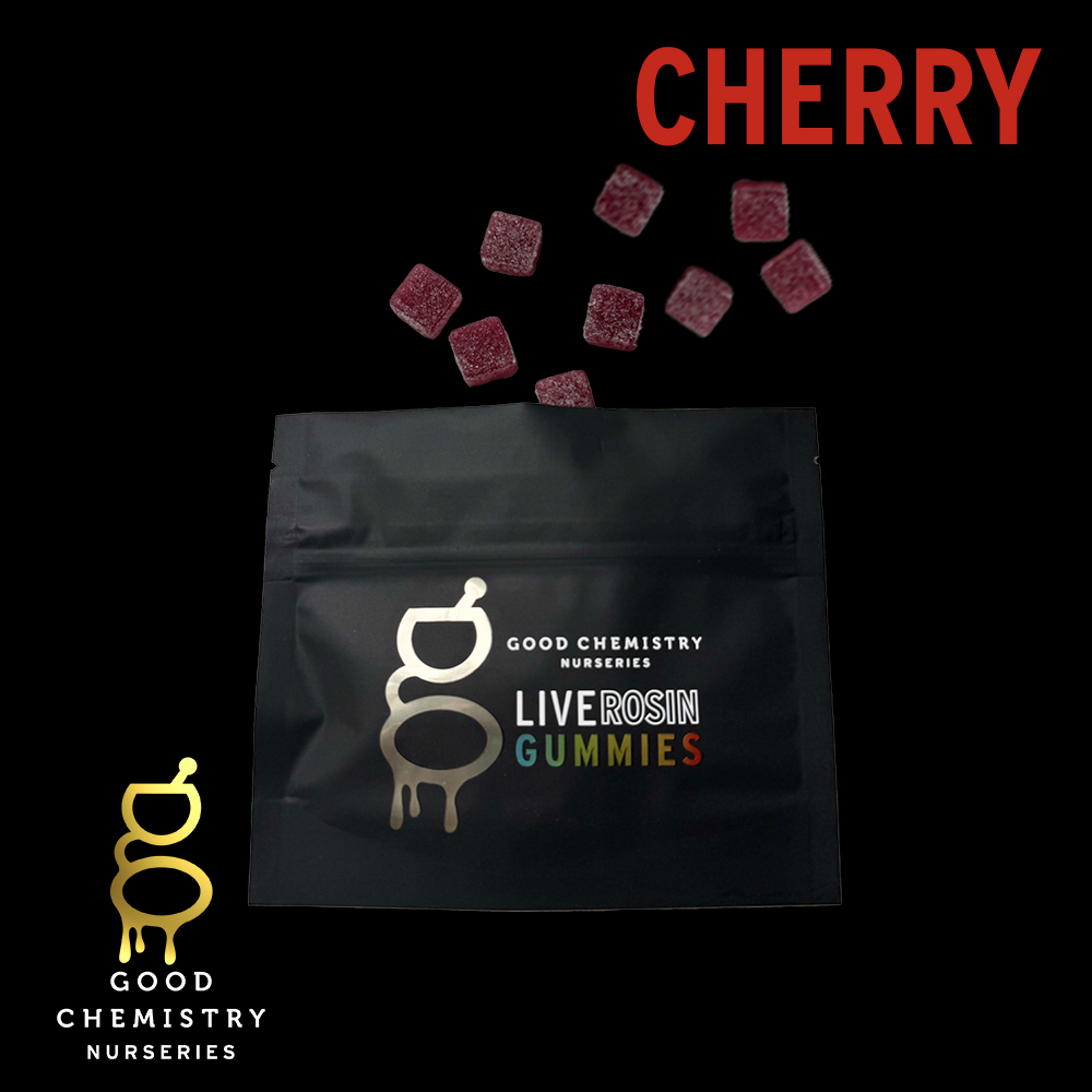 Photograph of product: Good Chem Live Rosin Gummies - Cherry