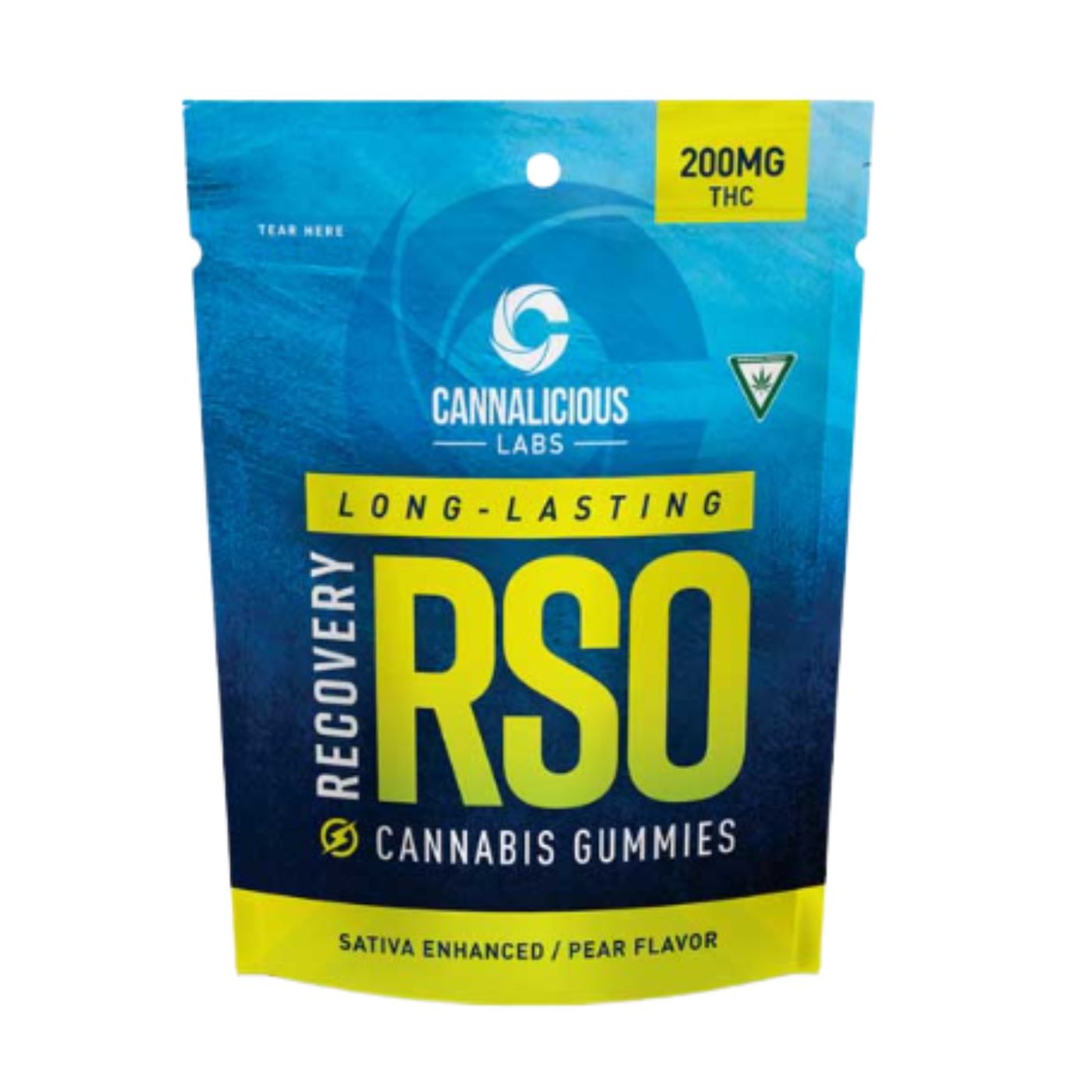 Photograph of product: Cannalicioius - RSO Recovery Pear Gummy 200mg