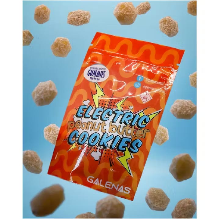 Photograph of product: Electric Peanut Butter Cookies Gummies 110mg | 11pk - 