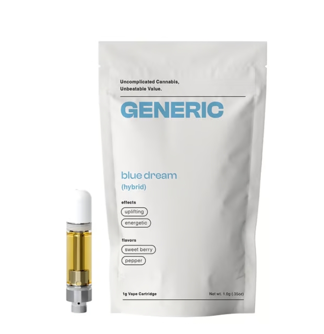Photograph of product: CoC Generic Cartridge - Blue Dream 1g