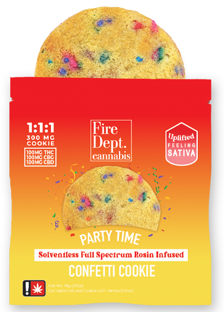 Photograph of product: CBG Party Time Confetti Cookie | 100mg
