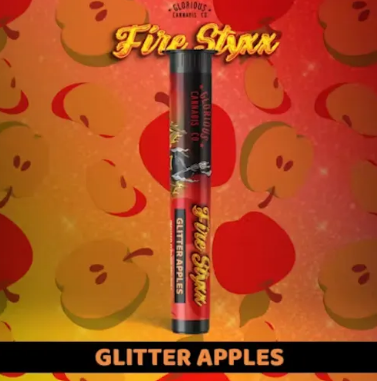 Photograph of product: Simpler Daze - Glitter Apples Fire Styxx 1g | 6/$30