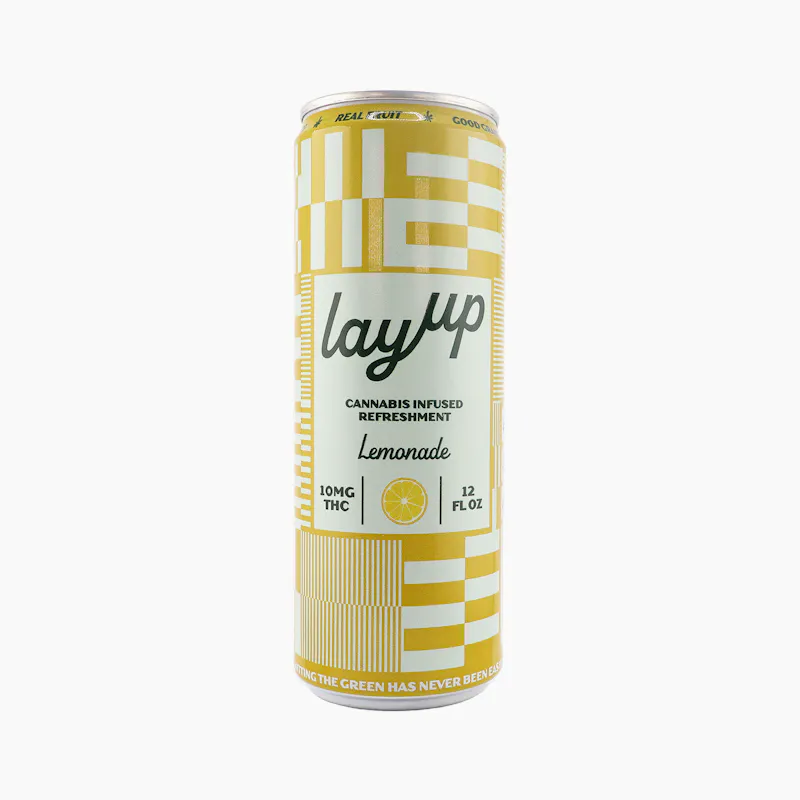 Photograph of product: LayUp | Lemonade 12oz Single Can | 10mg