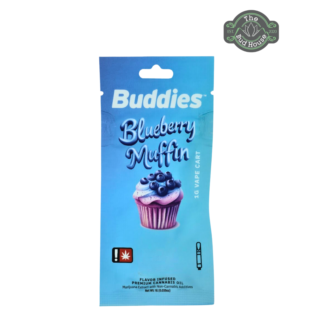Photograph of product: Buddies 1g BLUEBERRY MUFFIN FLAV-DST Vape