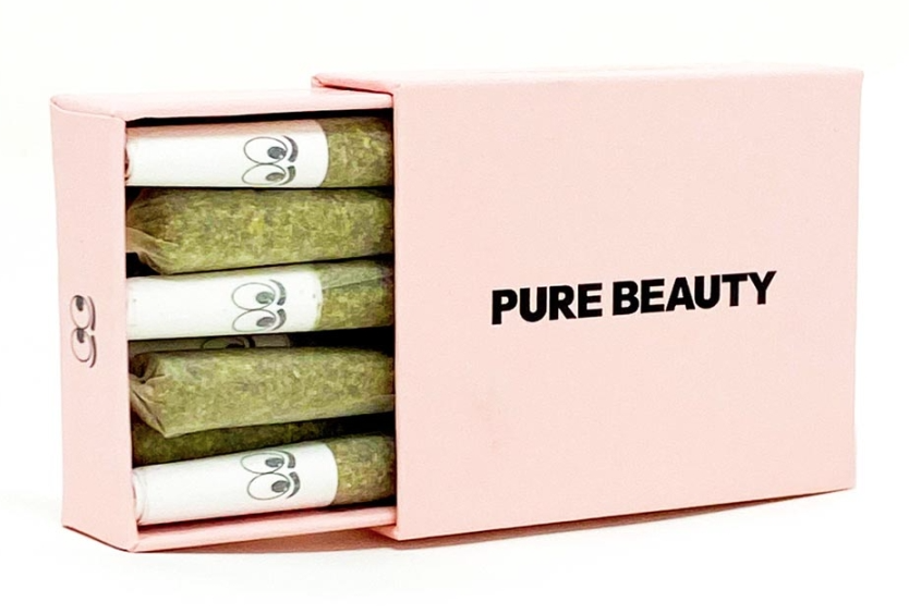 Photograph of product: Oui'd BABIES PINK BOX 0.35G PREROLL 10 PACK