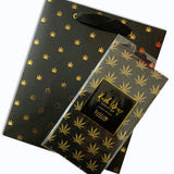 Photograph of product: Black & Gold Pot Leaf - Gift Bag & Tissue Paper |