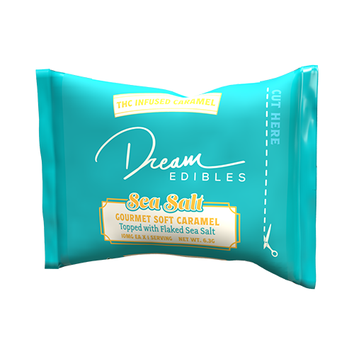 Photograph of product: Dream | Milk Chocolate Covered Sea Salt Carmel | 10mg each