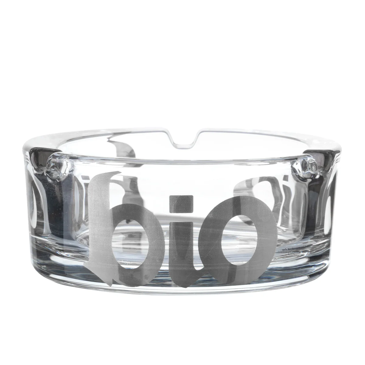 Photograph of product: BIO Glass Classic Ashtray 3" - Silver