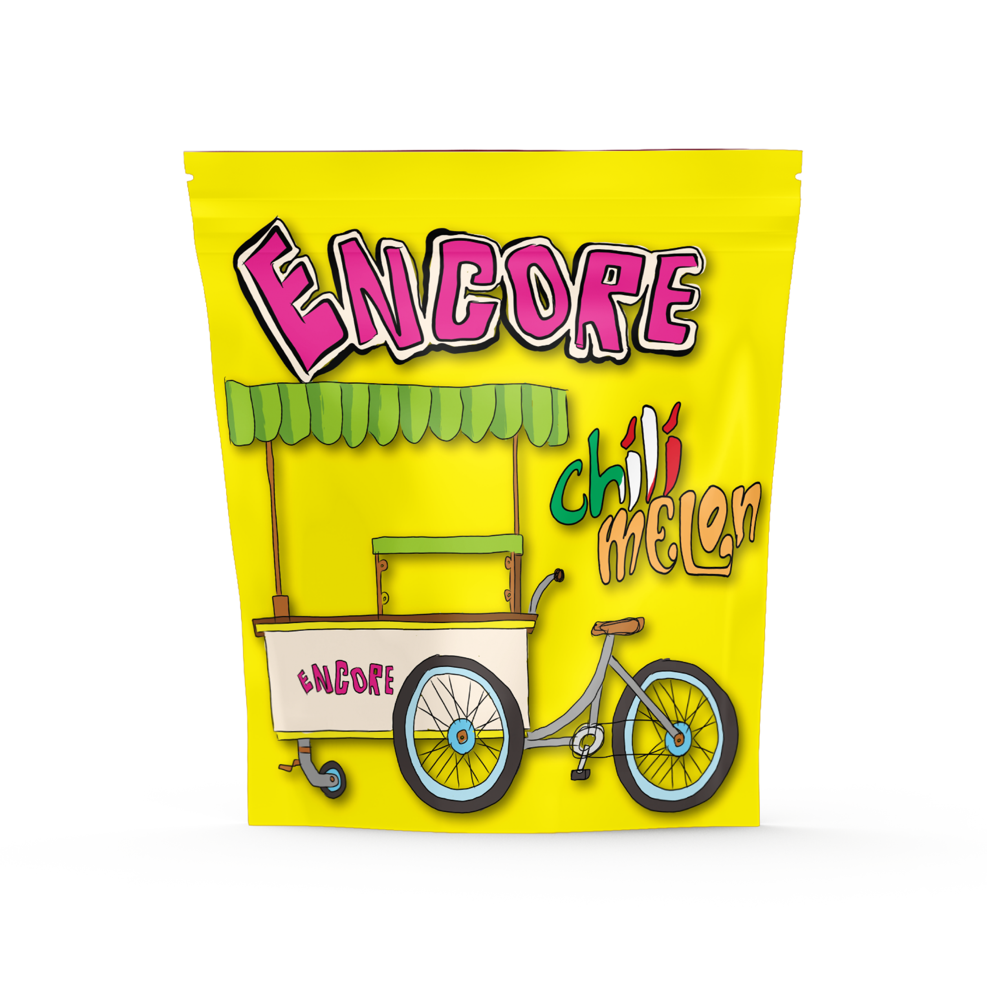 Photograph of product: Encore - Chili Melon Gummies - 100mg/10pk