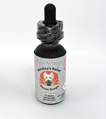 Photograph of product: Bentley's Relief Bacon Drops Pet Tincture