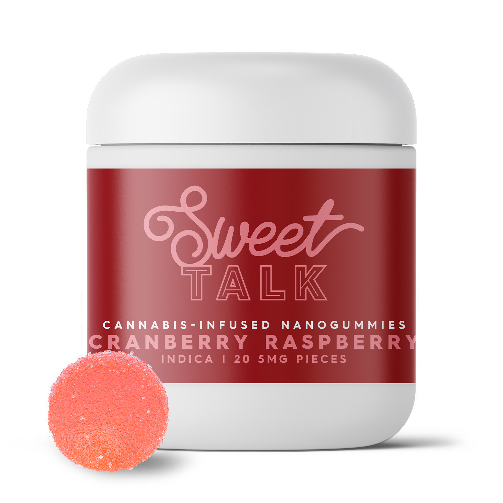 Photograph of product: Cranberry Raspberry 10mg (10ct) - Sweet Talk Nano Gummies