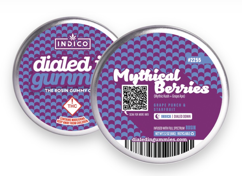 Photograph of product: Mythical Berries Rosin Gummies