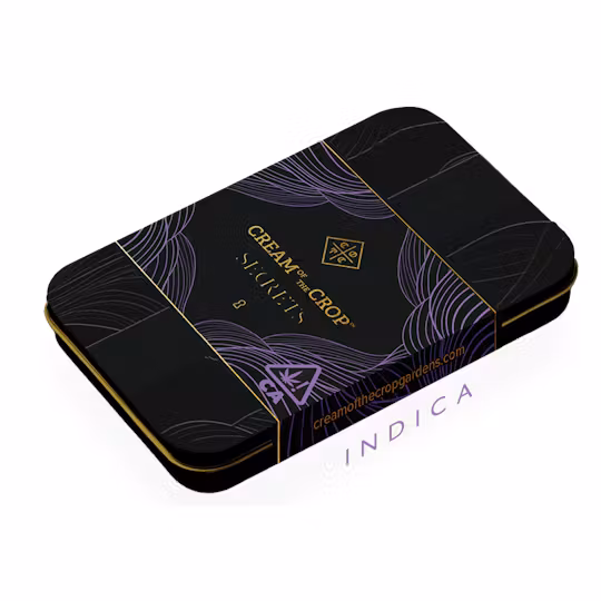 Photograph of product: Cream Of The Crop Gardens | COTC Secrets | Grape Stomper OG | Premium Infused Prerolls | 2.5g