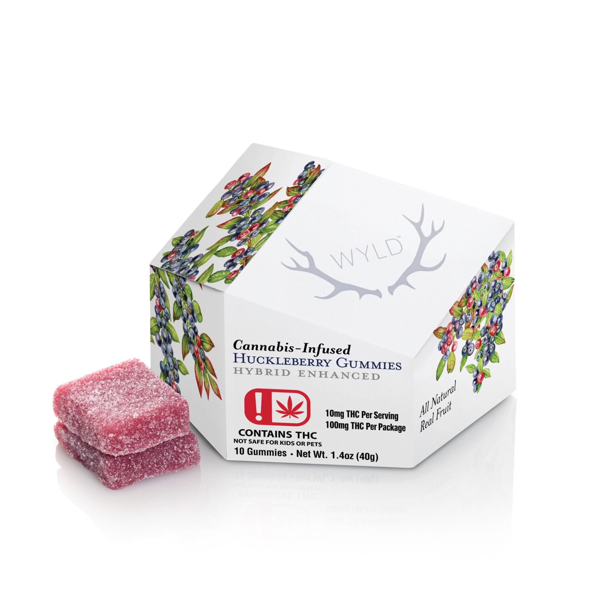 Photograph of Product: Wyld-100mg Gummy-Huckleberry