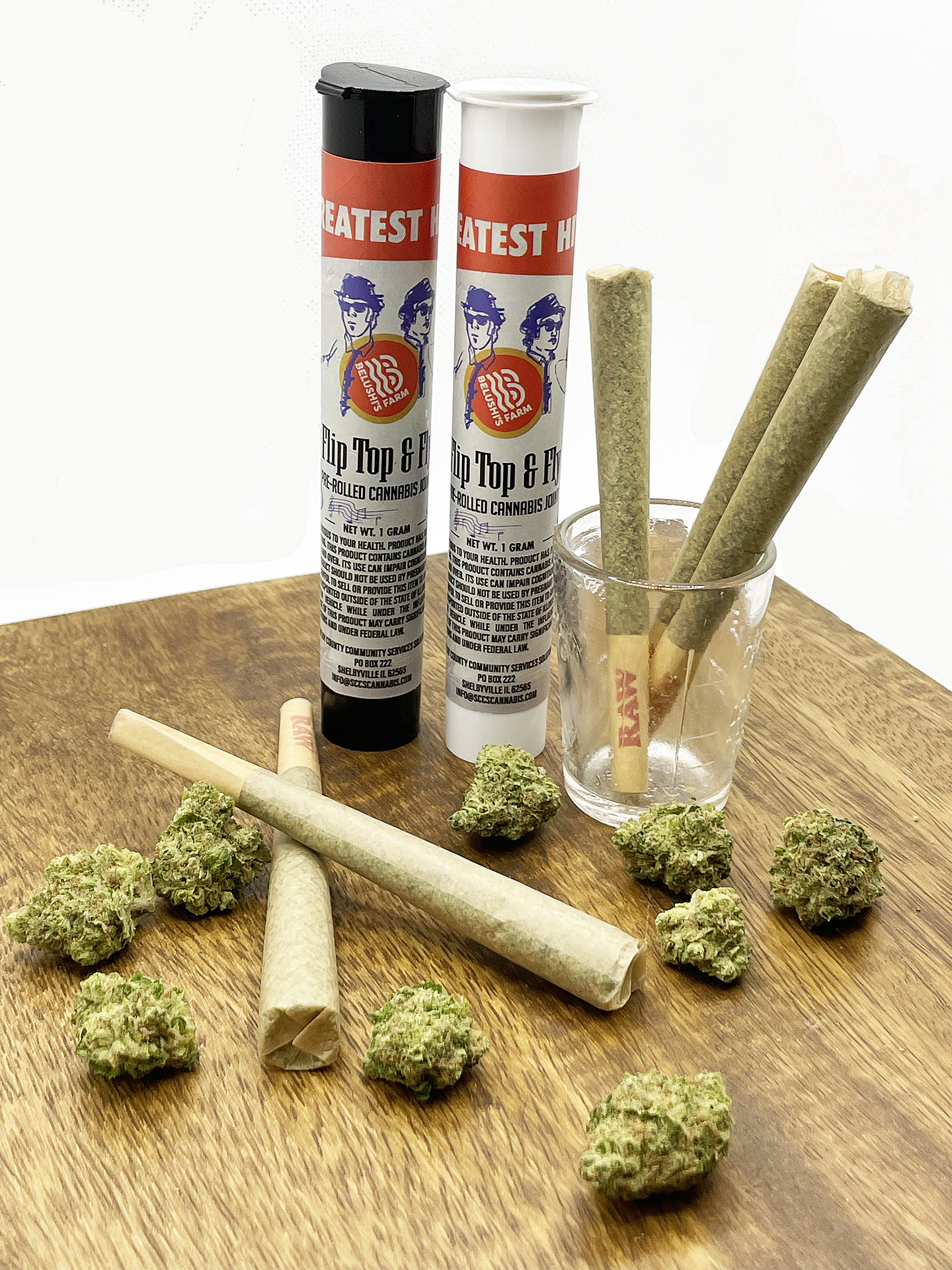 Photograph of product: Belushi's Farm 1g Multi-Pack Prerolls 2 x - Sage