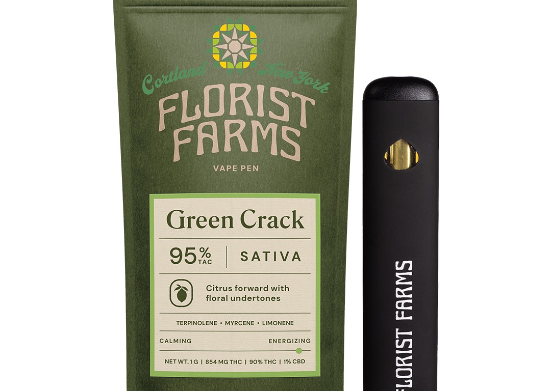 Photograph of product: Florist Farms | Green Crack | Disposable | 1g